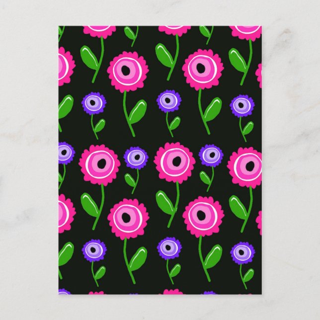 Cartão Postal Jovens Florais (Frente)