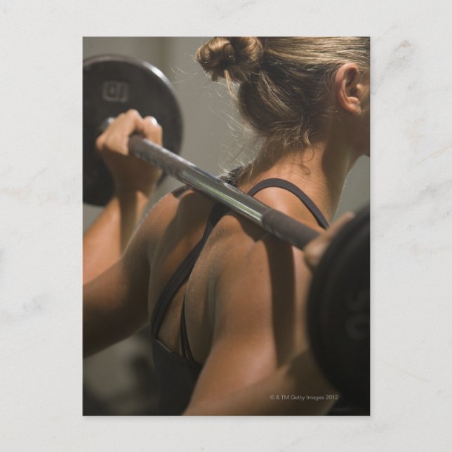 Cartão Postal Jovens se exercitando com a campainha, vista trase (Frente)