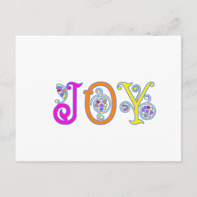 CARTÃO POSTAL JOY! (Frente)