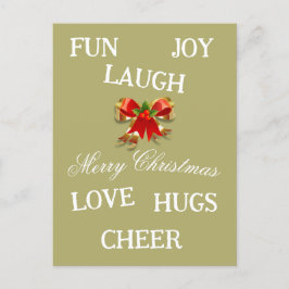 Cartão Postal Joy do Cartão-postal de Natal