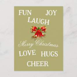 Cartão Postal Joy do Cartão-postal de Natal