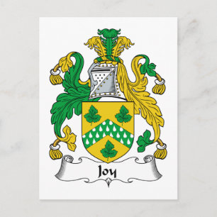 Cartão Postal Joy Family Crest