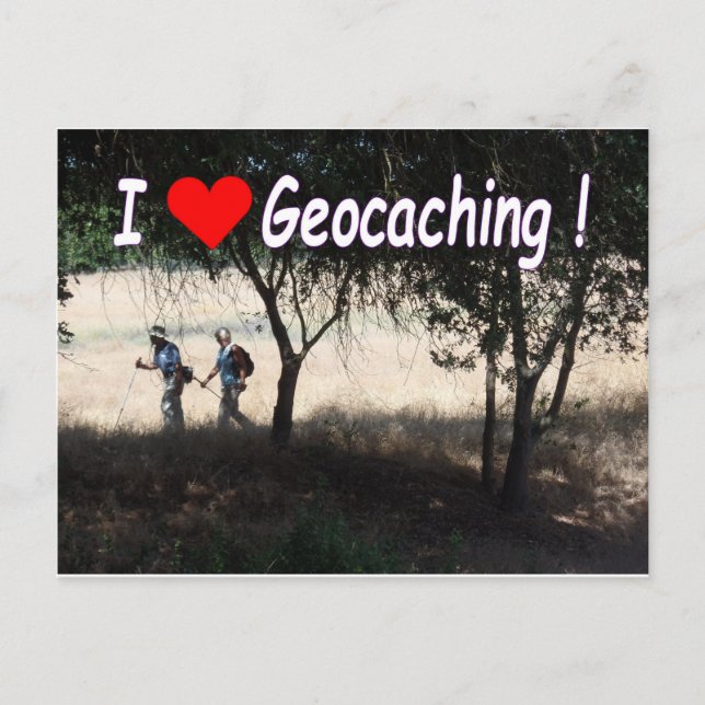 Cartão Postal Joy of Geocaching postal: Hikers (Frente)