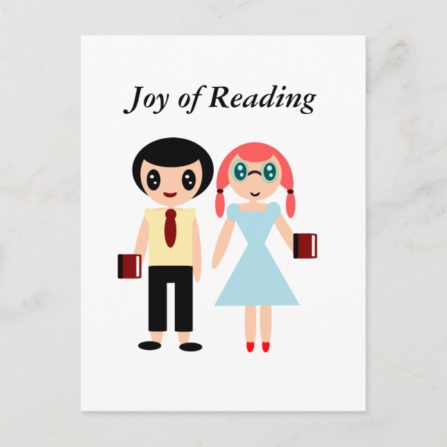 Cartão Postal Joy of Reading (Frente)