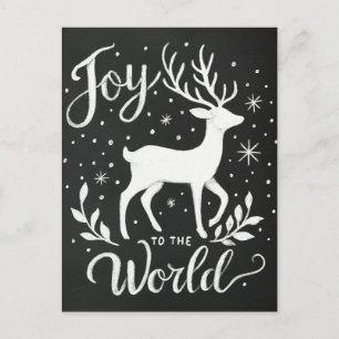 Cartão Postal Joy para o quadro especial da Reindeer de Natal