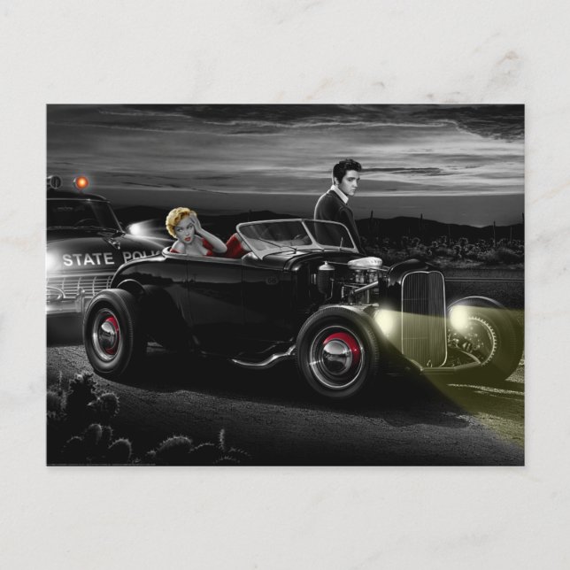 Cartão Postal Joy Ride B&W (Frente)