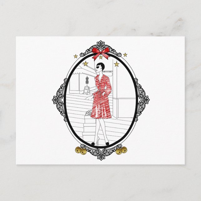 Cartão Postal Joyeuses Fêtes (Frente)