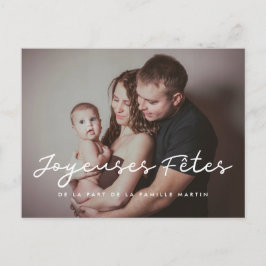 Cartão Postal Joyeuses fêtes carte postale photo personnalisable