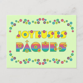 Cartão Postal Joyeuses Pâques