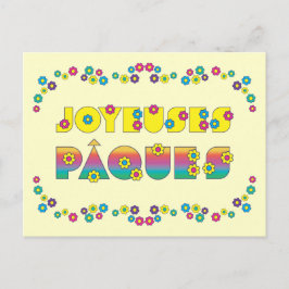 Cartão Postal Joyeuses Pâques