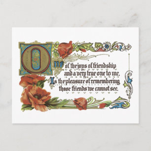 Cartão Postal Joys of Friendship