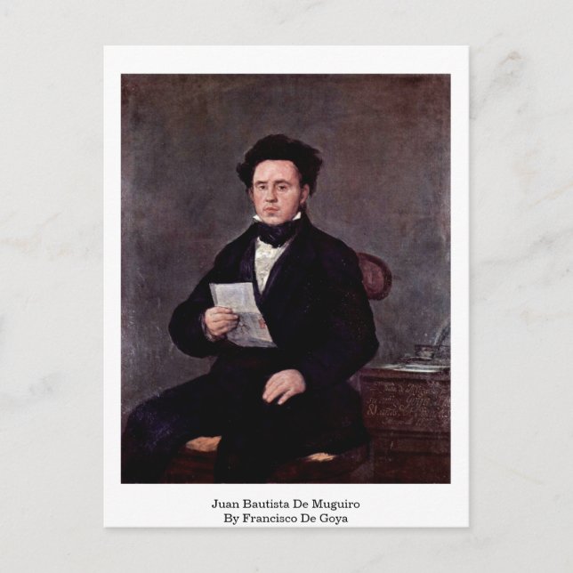 Cartão Postal Juan Bautista De Muguiro Por Francisco De Goya (Frente)
