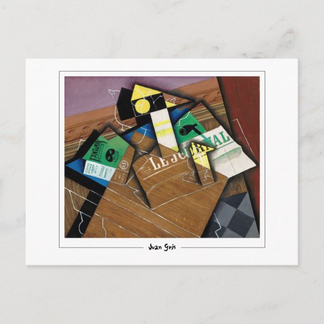 Cartão Postal Juan Gris #12 - Cartão-postal de arte (Frente)