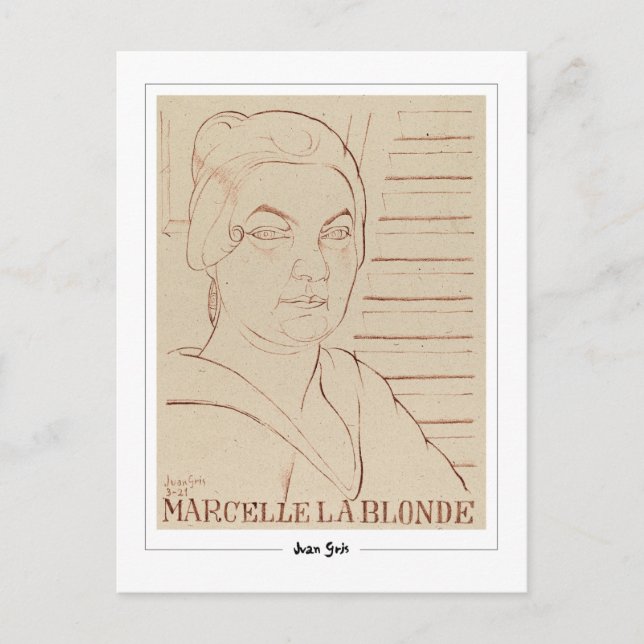 Cartão Postal Juan Gris #331 - Cartão-postal de arte (Frente)