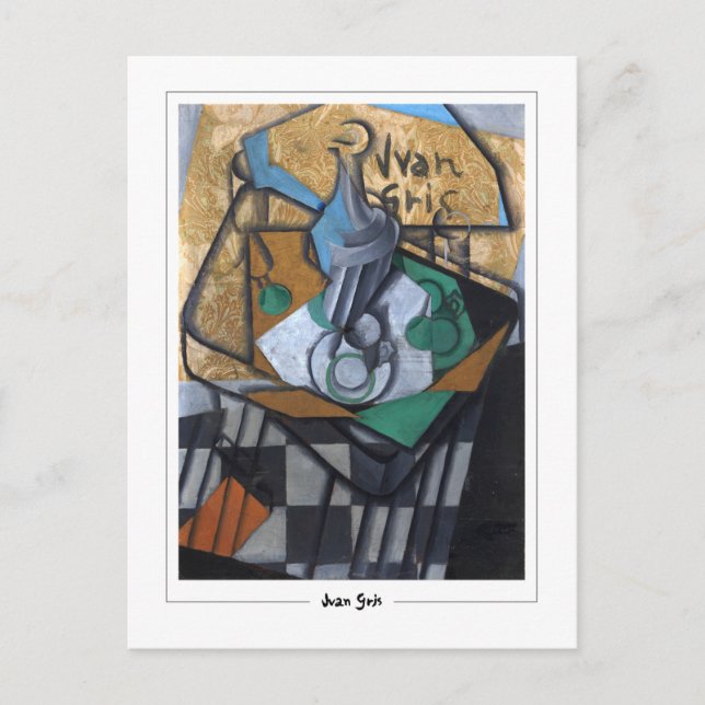 Cartão Postal Juan Gris #334 - Cartão-postal de arte (Frente)