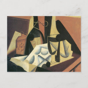 Cartão Postal Juan Gris - A vida estática com uma mesa branca