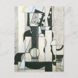 Cartão Postal Juan Gris - Ainda viva com guitarra