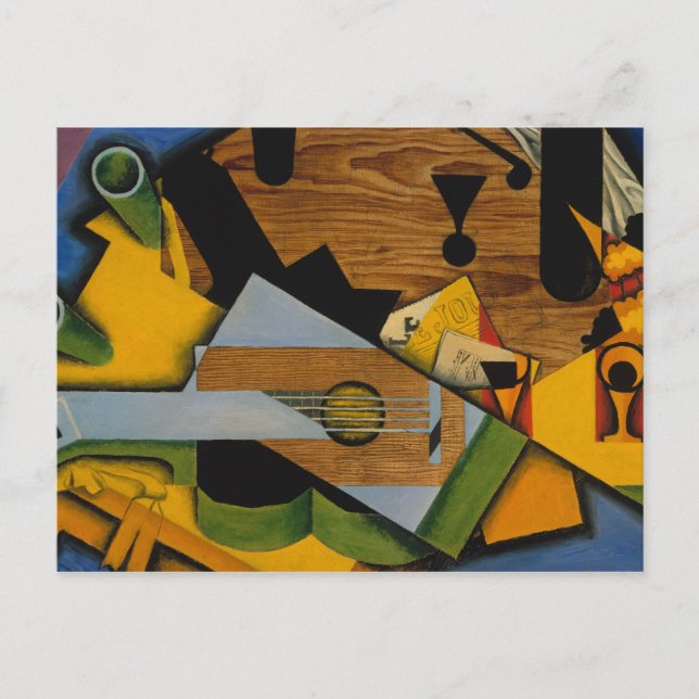 Cartão Postal Juan Gris - Ainda vive com um violão (Frente)