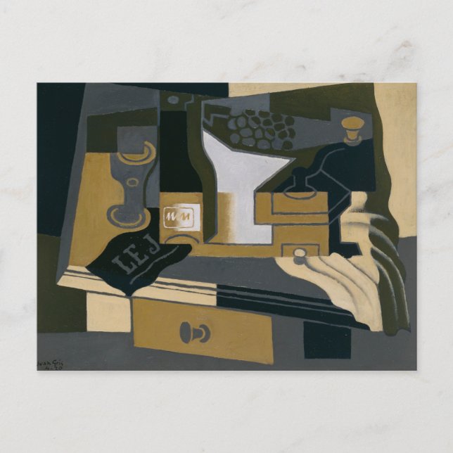 Cartão Postal Juan Gris - Grinder Café (Frente)