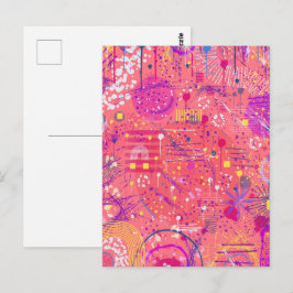 Cartão Postal Jubilation: Arte Maximalista