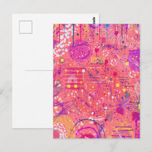 Cartão Postal Jubilation: Arte Maximalista
