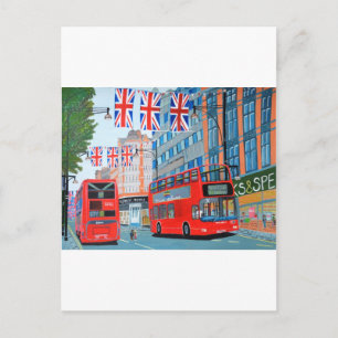 Cartão Postal Jubileu de diamante da rainha da rua de Oxford
