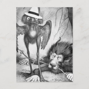 Cartão Postal Jubjub Bird e o Bandersnatch