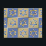 Cartão Postal Judaica Star De David Metal Dourado Azul<br><div class="desc">Você está vendo a coleção de Design Lee Hiller. Roupa,  Ofertas e Coleções Lee Hiller Fotografia ou Coleção de Arte Digital. Você pode ver sua fotografia da Nature em http://HikeOurPlanet.com/ e seguir seu blog de caminhada no Hot Primavera National Park.</div>