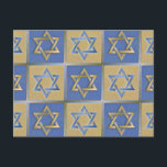 Cartão Postal Judaica Star De David Metal Dourado Azul<br><div class="desc">Você está vendo a coleção de Design Lee Hiller. Roupa,  Ofertas e Coleções Lee Hiller Fotografia ou Coleção de Arte Digital. Você pode ver sua fotografia da Nature em http://HikeOurPlanet.com/ e seguir seu blog de caminhada no Hot Primavera National Park.</div>