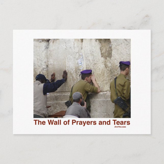 CARTÃO POSTAL JUDEUS PARA JERUSALEM GIFT (Frente)