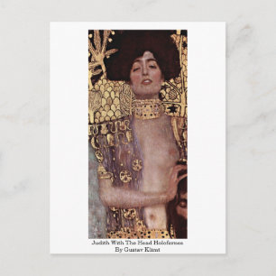 Cartão Postal Judite Com a Cabeça de Holofernes Por Gustav Klimt