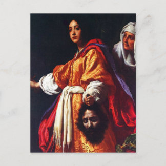 Cartão Postal Judith com o Chefe de Holofernes