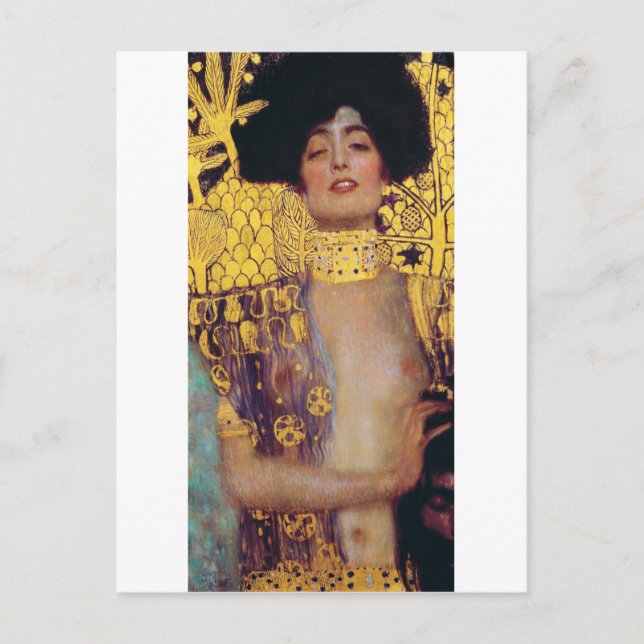 Cartão Postal Judith (Lady in Dourado), Gustav Klimt (Frente)