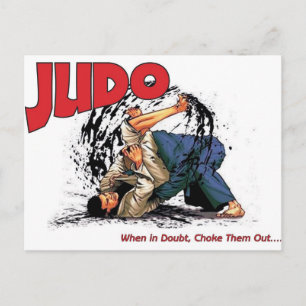 Cartão Postal Judo Choke Out