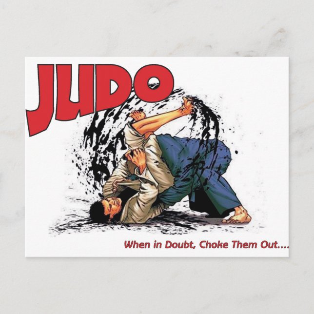 Cartão Postal Judo Choke Out (Frente)