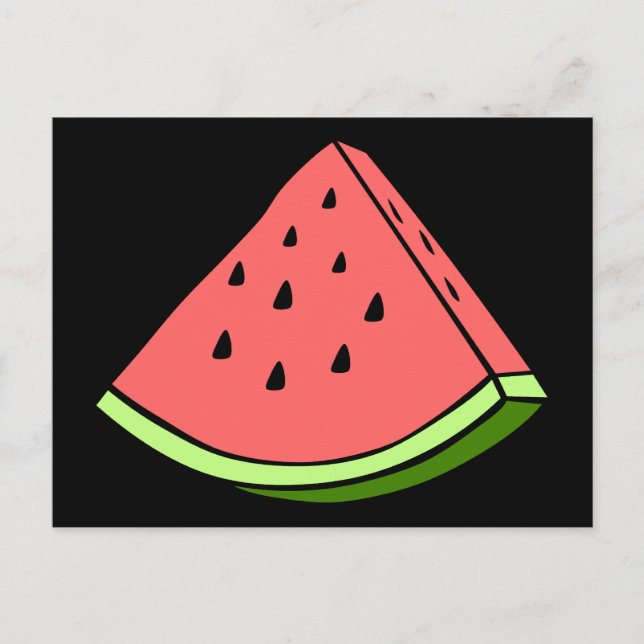 Cartão Postal Juicy Watermelon (Frente)