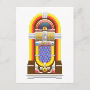 Cartão Postal jukebox antiquada