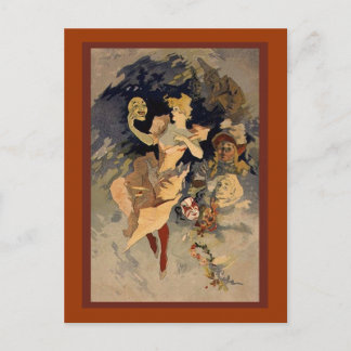 Cartão Postal Jules Cheret 'La Danse' 1891