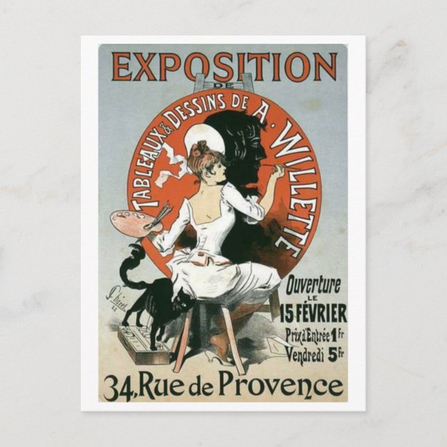 Cartão Postal Jules Cheret Postcard (Frente)
