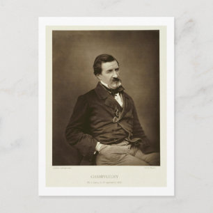 Cartão Postal Jules Francois Felix Husson, "Champfleury" (1821-8