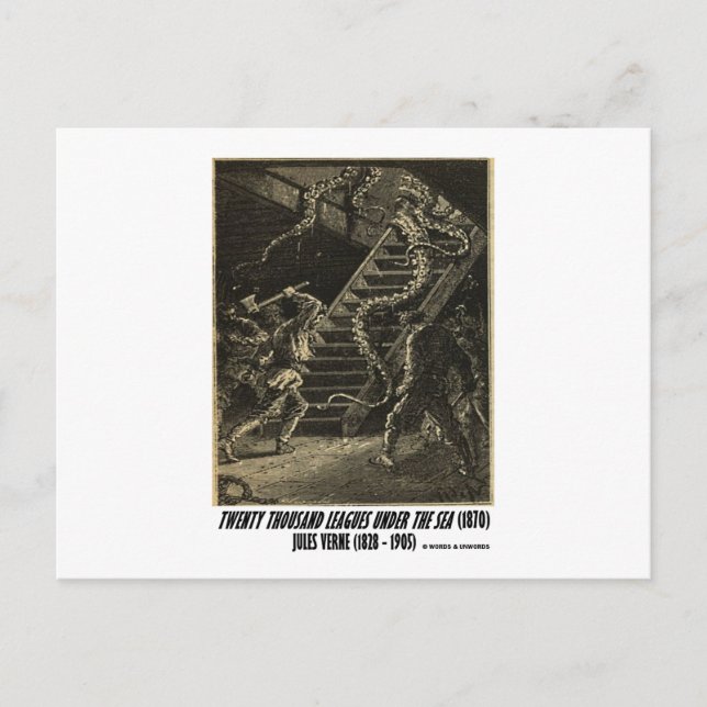 Cartão Postal Jules Verne 2000 Lulas (Frente)