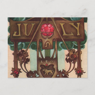 Cartão Postal Julho - Leo