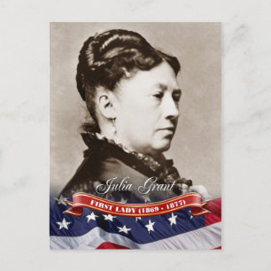 Cartão Postal Julia Grant, Primeira-dama dos EUA