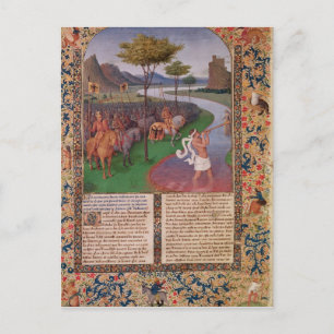 Cartão Postal Júlio César Atravessando o Rubicão, c.1470