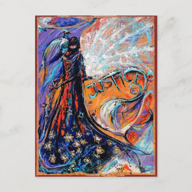 Cartão Postal Junction Card n.o 23: Justiça (Frente)