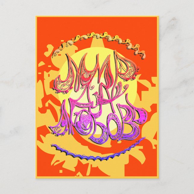 Cartão Postal Junction Card no 12a "Peace and Love" (em russo) (Frente)