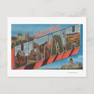 Cartão Postal Junction, Utah - Cenas com Letras Grandes