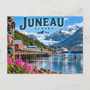 Cartão Postal Juneau Alasca