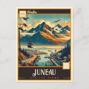 Cartão Postal Juneau, Alasca   Vintage