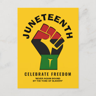 Cartão Postal JUNETEENTH Celebra a Liberdade